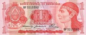UN LEMPIRA MONEDA NACIONAL DE HONDURAS