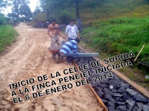 INICIO DE CALLE A LA FINCA