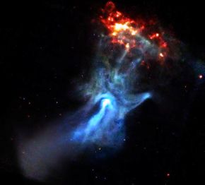 Telescopio de la NASA capta impresionante imagen bautizada como la "Mano de Dios" 