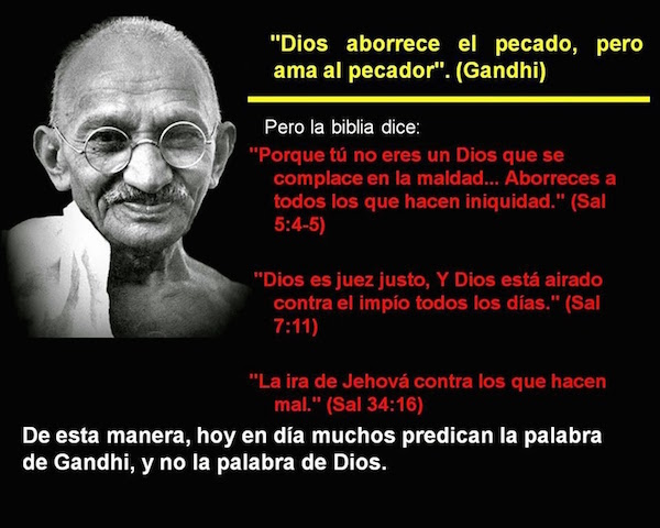 gandhi, pecado