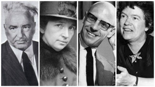  Cuatro de los principales ideólogos de género: Wilhelm Reich, Margaret Sanger, Michel Focault y Margaret Mead / Actuall